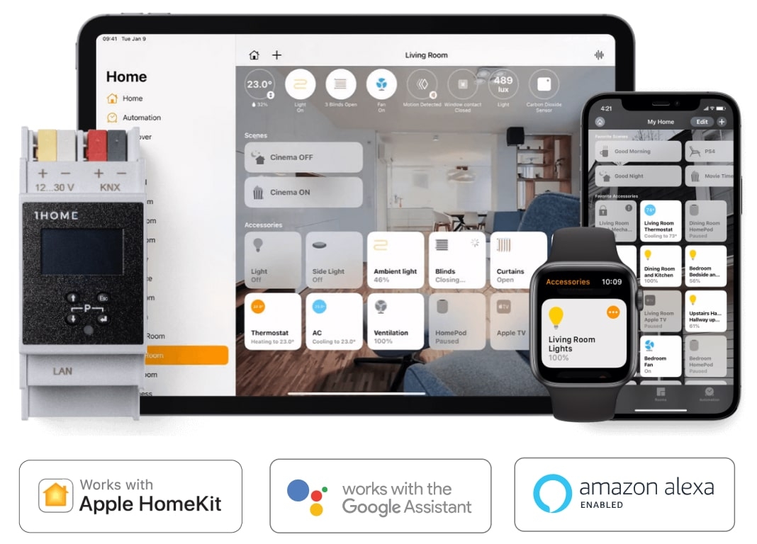 1Home an easy way to fulfill requests of a modern KNX customer